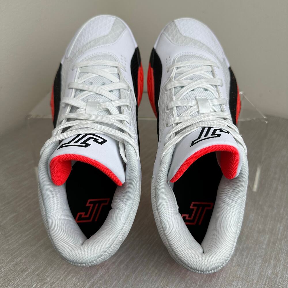 Jordan Tatum 2 Red Cement Basketball Shoes White Black Crimson Mens 7 FJ6457-106 - Picture 5 of 10